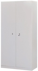 J128-10 雙開門單人鋼製衣櫃