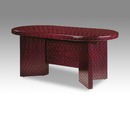 J045-01紅木皮烤漆橢圓會議桌