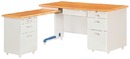 J088-01木紋L型秘書桌(整組)