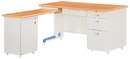J088-17木紋L型秘書桌(整組)
