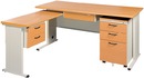J076-11TH-L型木紋秘書桌(整組)