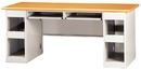 J110-18雙筒防盜式木紋電腦桌