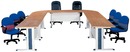 J058-01CH-木紋ㄇ型會議桌